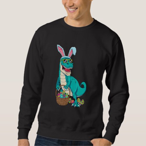 Easter Dinosaur Bunny Rex Boys Girls Kids Sweatshirt