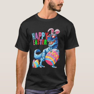 Easter Dinosaur Bunny T Rex Boys Girls Kids T-Shirt