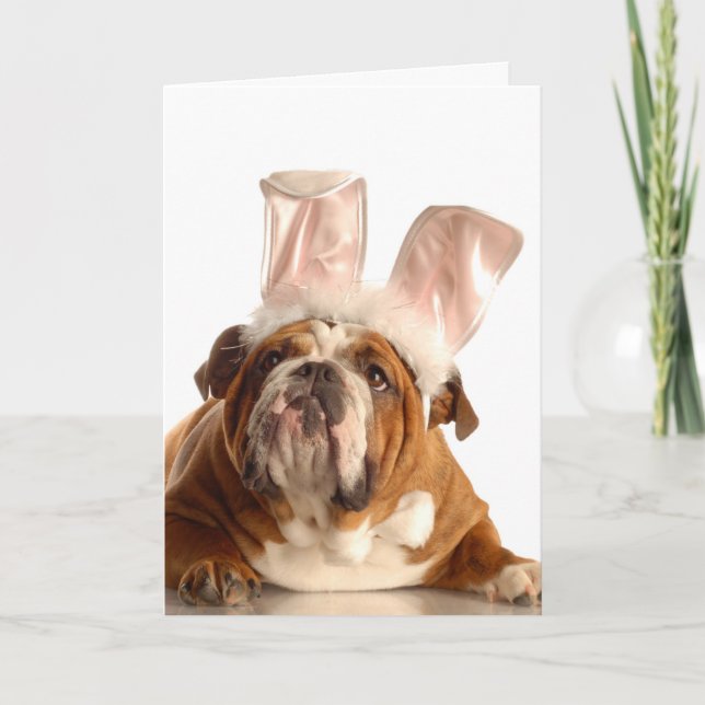 Easter Dog Greeting Card (Front)