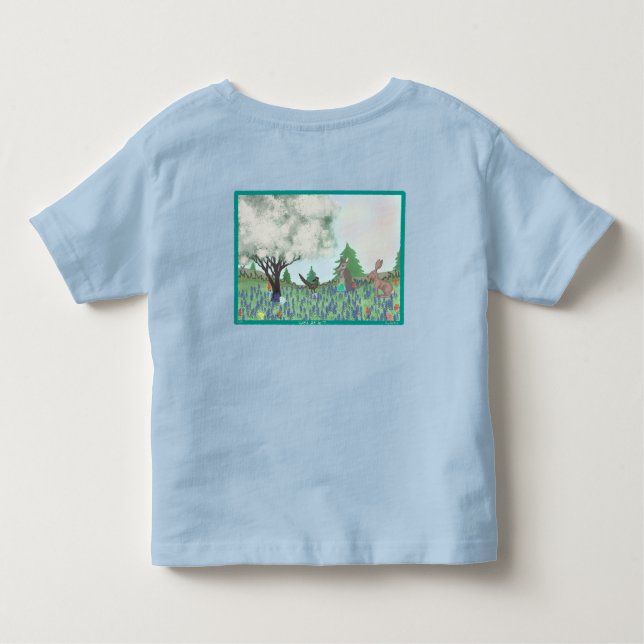 Easter Down in Texas- Blue Toddler T-shirt (Back)