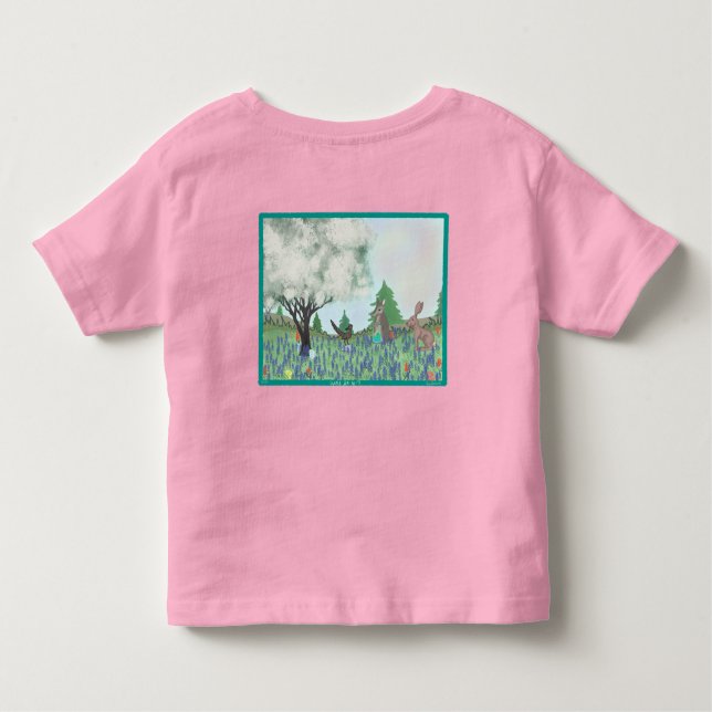 Easter Down in Texas- Pink Toddler T-shirt (Back)