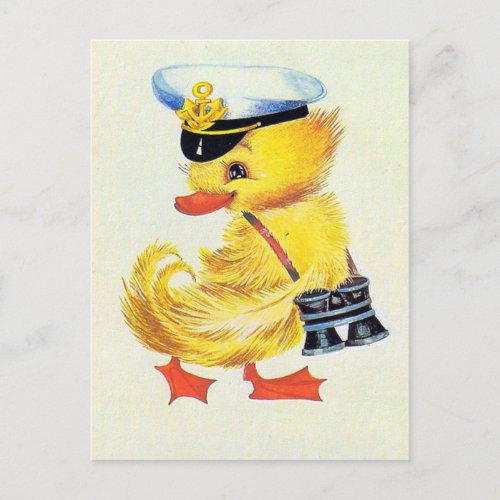 Easter Duck Holiday Postcard