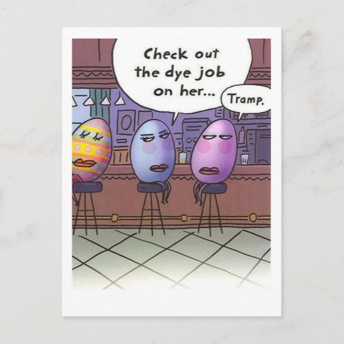 Easter Dye Job Holiday Postcard