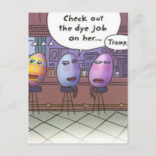 Easter Dye Job Holiday Postcard