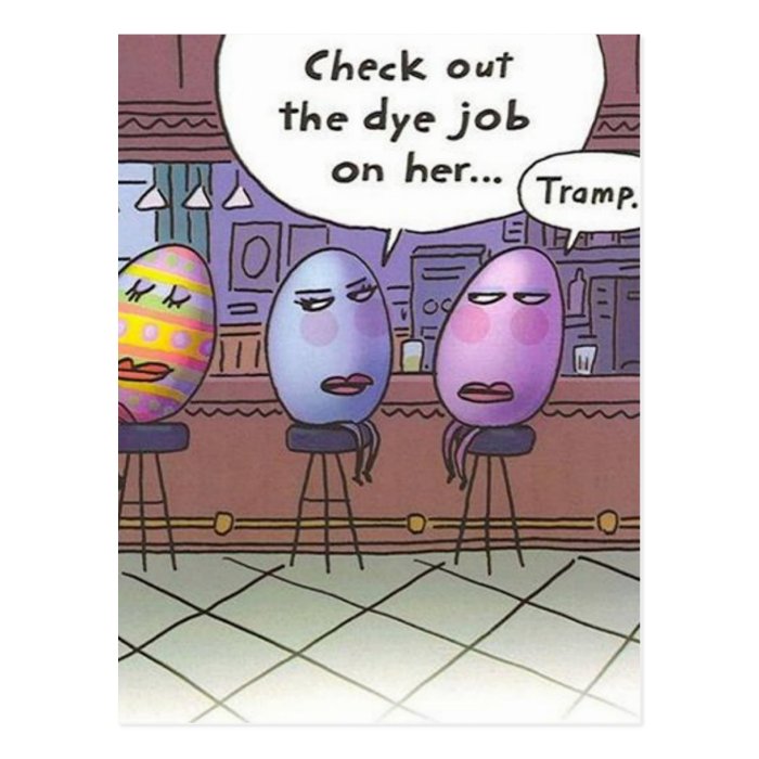 Easter Dye Job Postcard | Zazzle