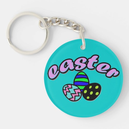 Easter  Dyed Eggs _ Keychain