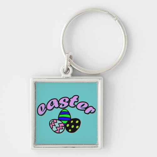 Easter  Dyed Eggs _ Keychain