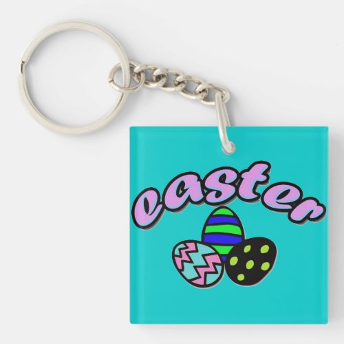 Easter  Dyed Eggs _ Keychain