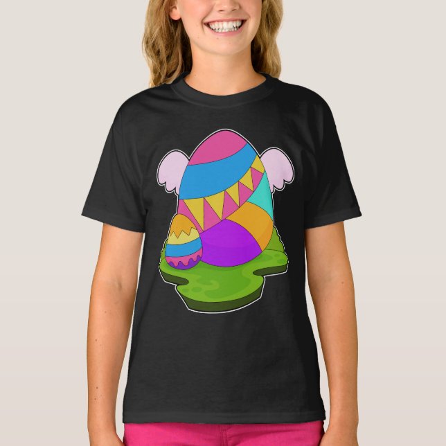 Easter Easter eggs Wings T-Shirt (Front)