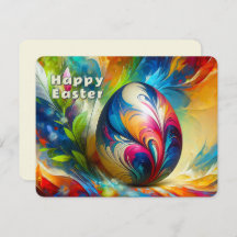 Easter Egg abstract vivid Color Flow -