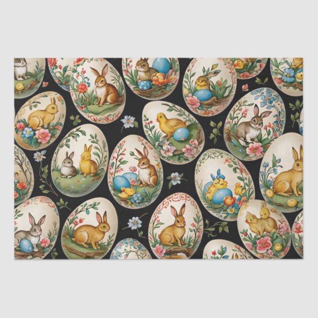 Easter Egg Art Decoupage Tissue Paper (Front)
