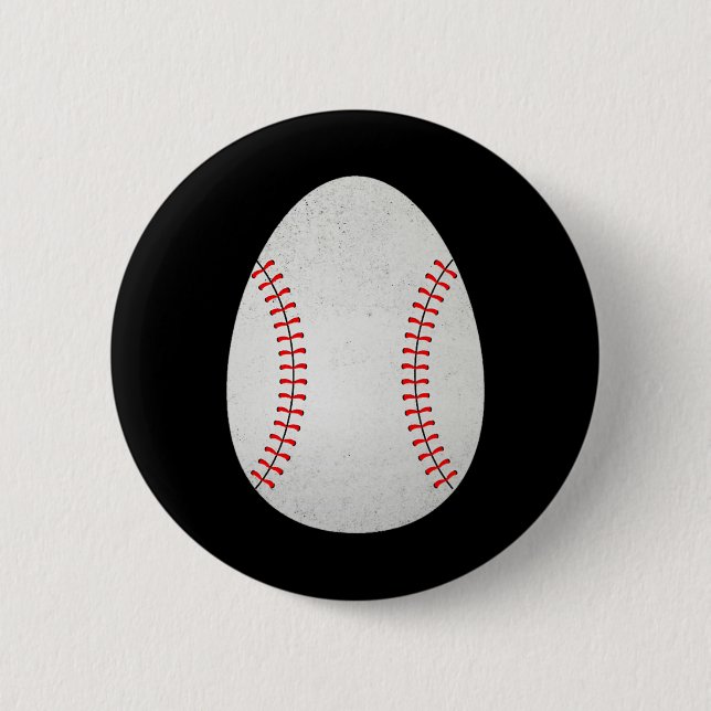 Easter Egg Baseball Easter Kids Boys  Button (Front)