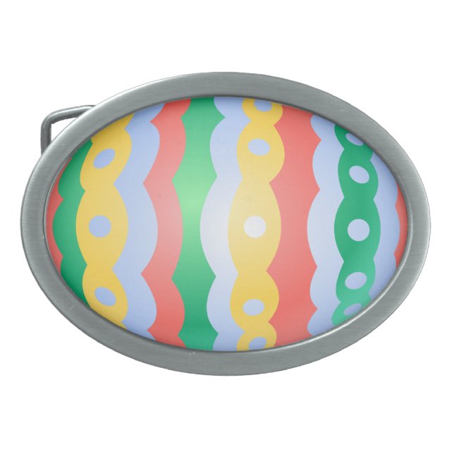 Easter Egg Belt Buckle Festive Easter Egg Buckle (Front)