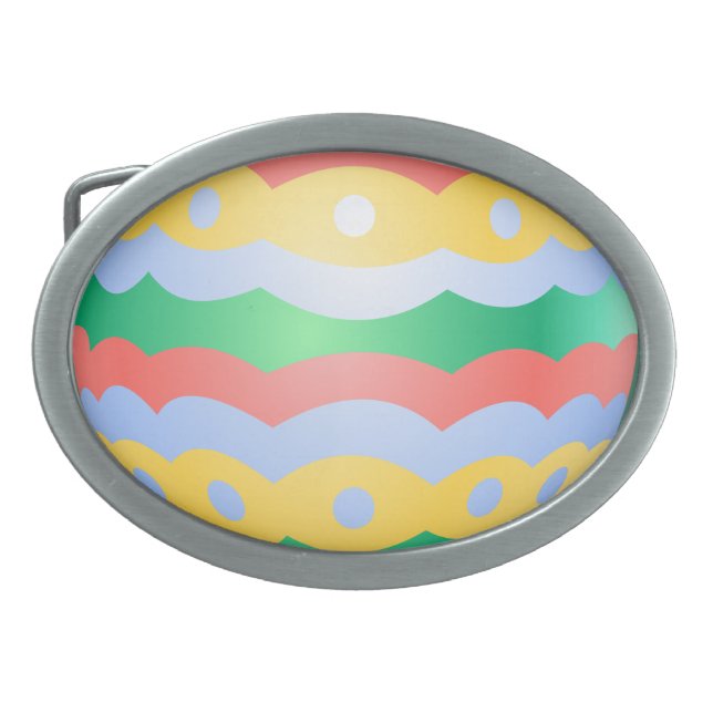 Easter Egg Belt Buckle Festive Easter Egg Buckle (Front)