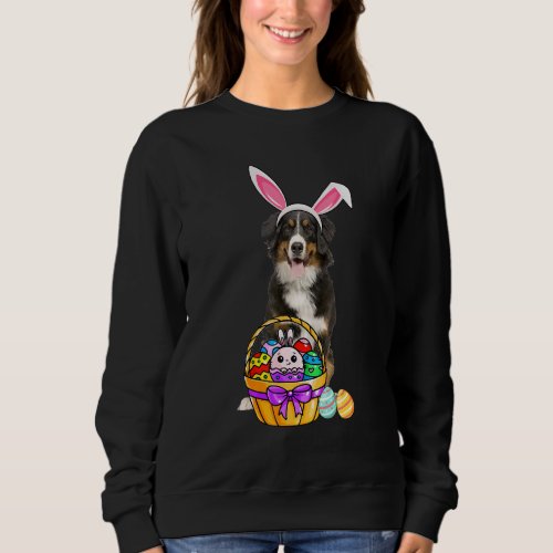 Easter Egg   Bernese Mountain Dog Easter Sweatshirt