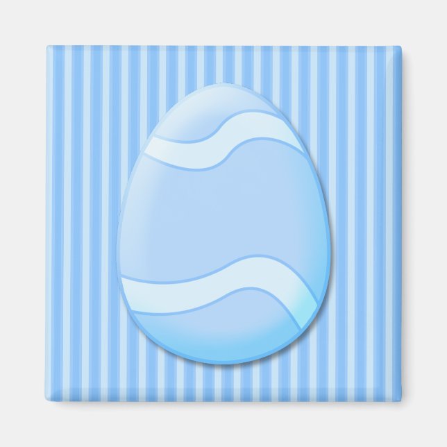 Easter Egg (Blue) Magnet (Front)