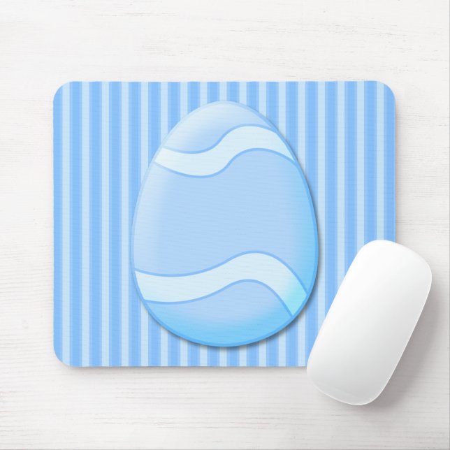 Easter Egg (Blue) Screwball Graphics Mousepad (With Mouse)