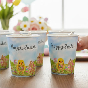  Easter Egg Brunch Chick Easter Bunny Party Paper Cups