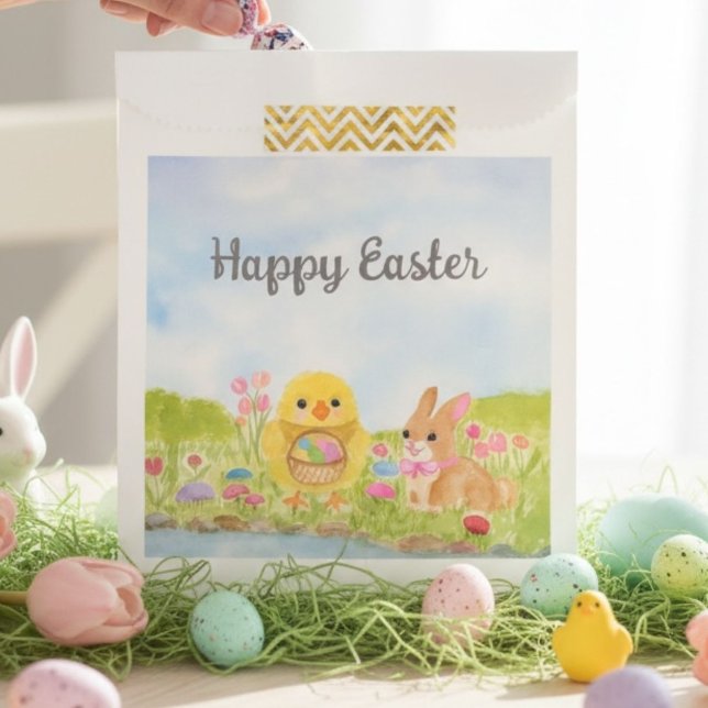  Easter Egg Chick Easter Bunny Party Favor Bag (Creator Uploaded)
