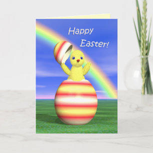 Easter Egg Chicken Pop-up Holiday Card