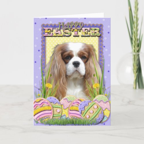 Easter Egg Cookies  Cavalier  Blenheim Holiday Card