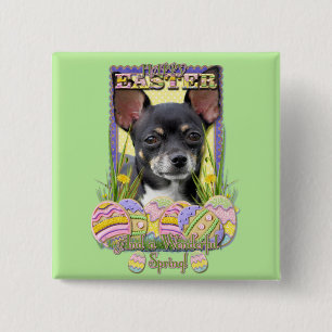 Easter Egg Cookies - Chihuahua Pinback Button