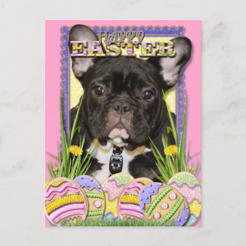 Easter Egg Cookies _ French Bulldog Holiday Postcard