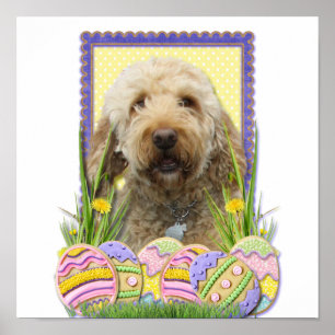 Easter Egg Cookies - GoldenDoodle Poster