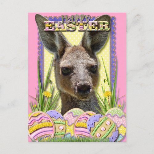 Easter Egg Cookies  Kangaroo Holiday Postcard