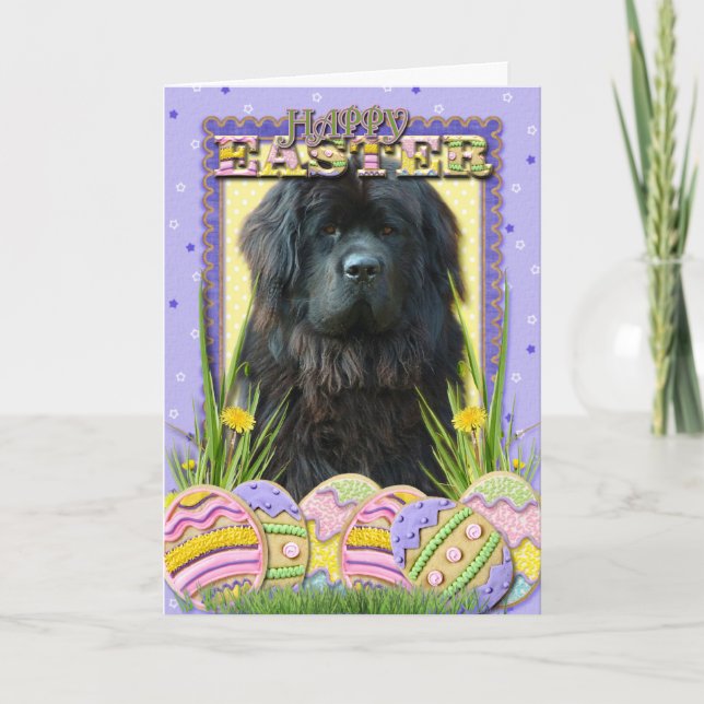 Easter Egg Cookies - Newfoundland Holiday Card (Front)