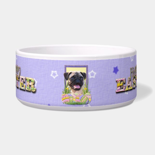 Easter Egg Cookies - Pug Bowl (Front)