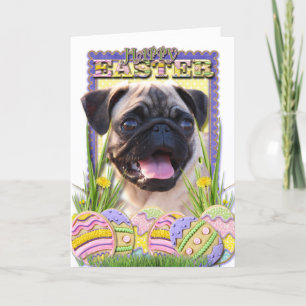 Easter Egg Cookies — Pug Holiday Card
