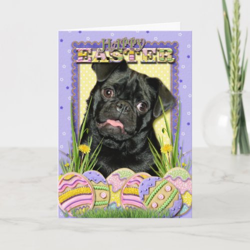 Easter Egg Cookies _ Pug _ Ruffy Holiday Card
