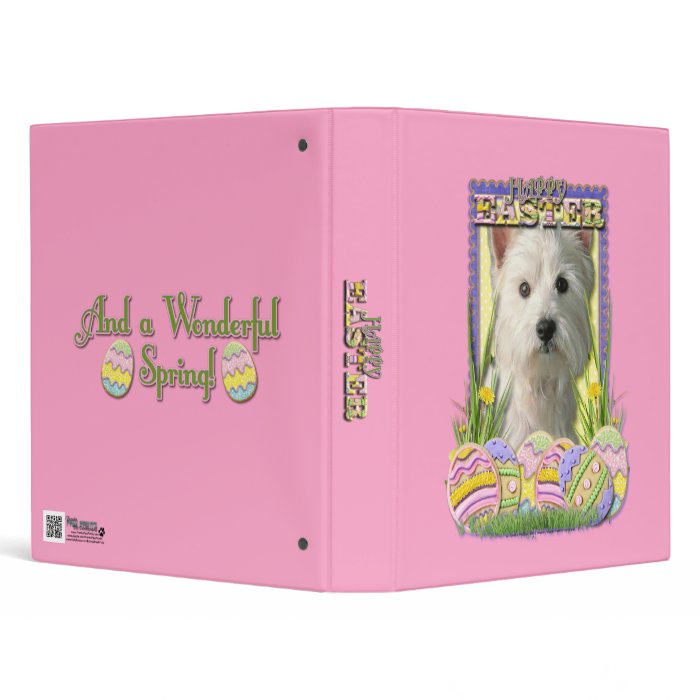 Easter Egg Cookies   West Highland Terrier 3 Ring Binder