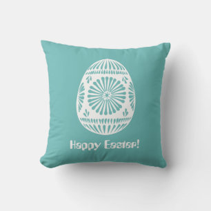 Easter Egg custom text throw pillows