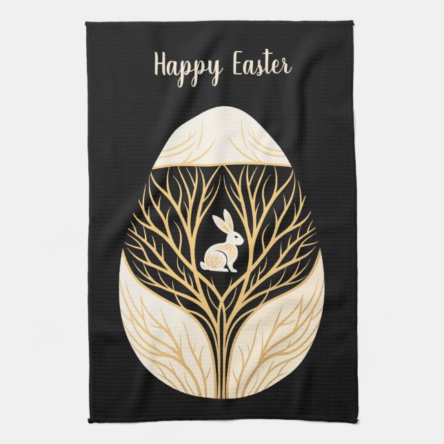Easter egg decorative kitchen towel (Vertical)