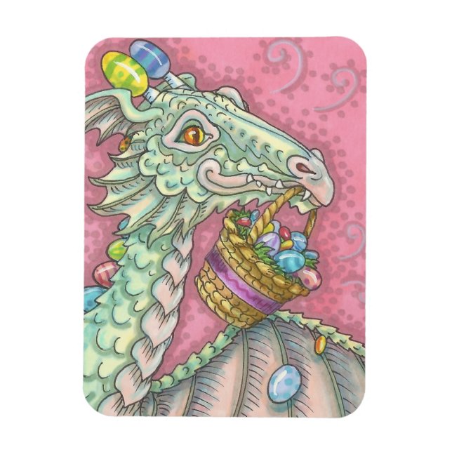 EASTER EGG DRAGON Fantasy Spring MAGNET Rectangle (Vertical)
