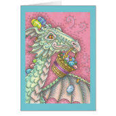 EASTER EGG DRAGON Fantasy Spring NOTE CARD Blank (Front)