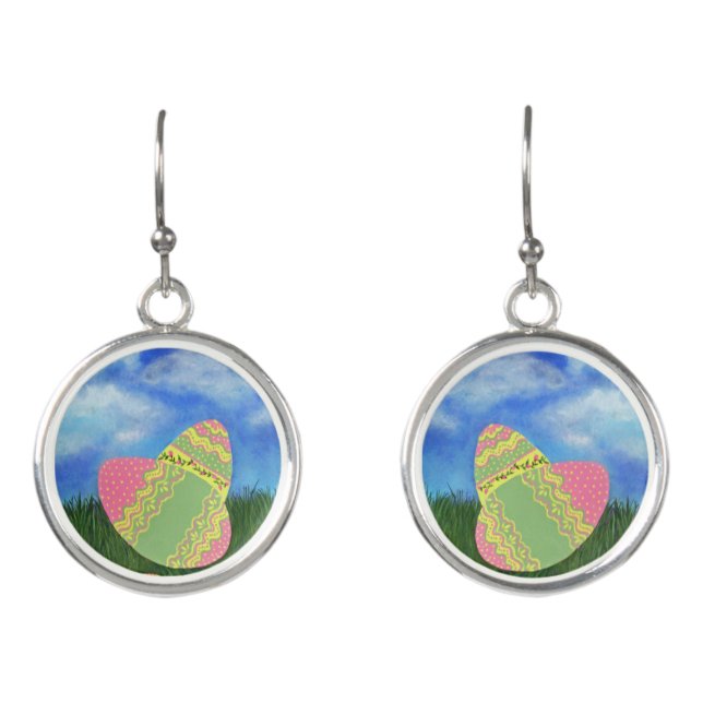 Easter Egg Ear Rings Earrings (Front)