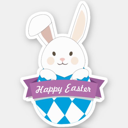 Easter Egg Easter bunnyHappy Easter Sticker
