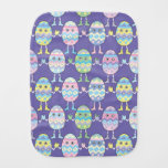 Easter Egg Eggheads Baby Burp Cloth