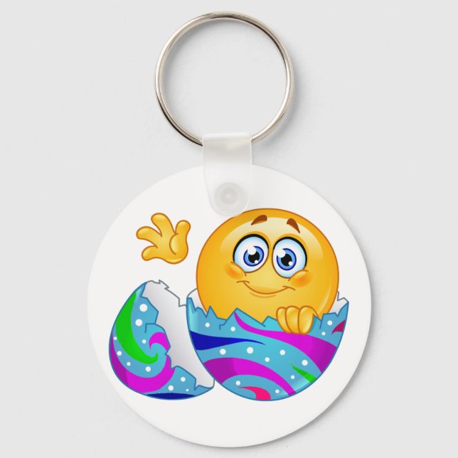 Easter egg Emoji Keychain (Front)