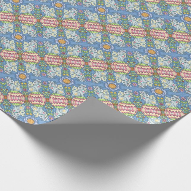 EASTER EGG FAIRY RABBIT WRAPPING PAPER Mirror (Corner)