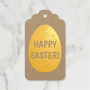 Easter Egg Foil Gift Tags