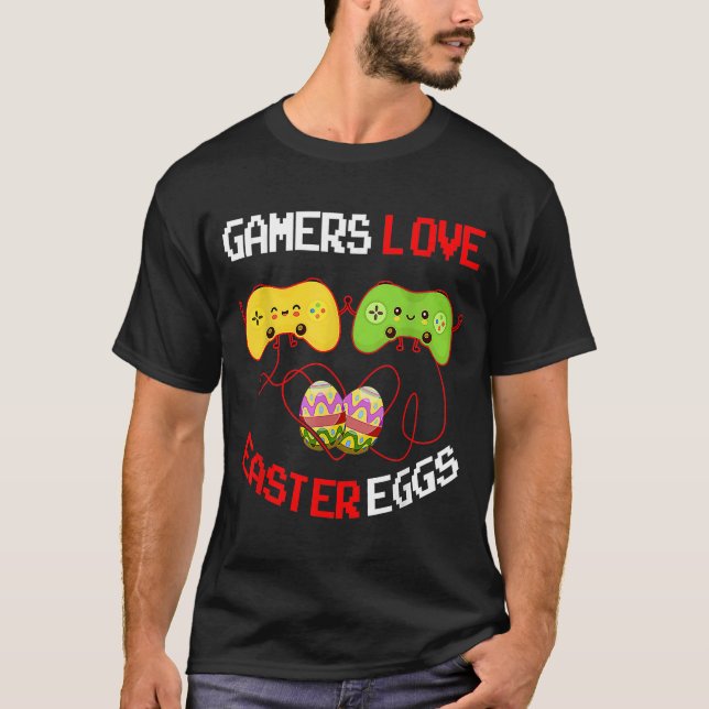 Easter Egg  for Women Gamers Love T-Shirt (Front)