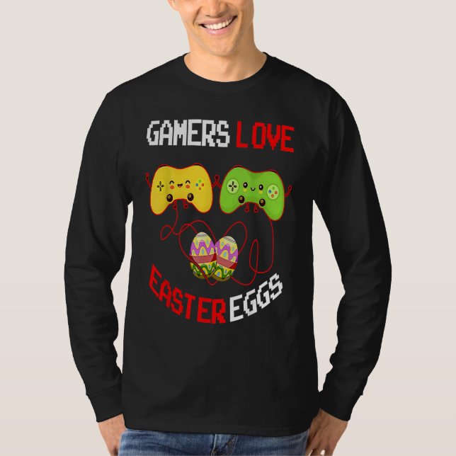 Easter Egg  for Women Gamers Love T-Shirt (Front)