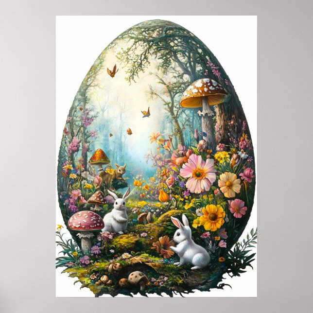 Easter Egg Forest Poster (Front)