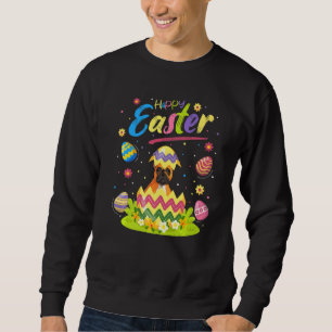 Easter Egg French Bulldog Happy Easter Sweatshirt