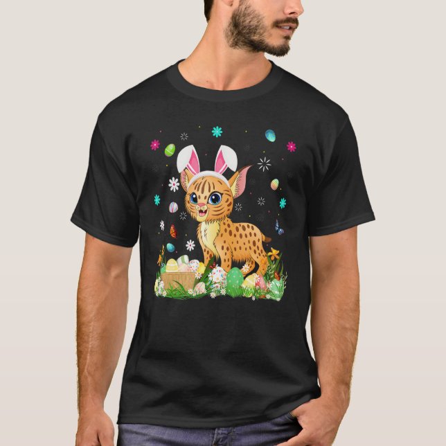 Easter Egg  Funny Bobcat Easter Sunday T-Shirt (Front)