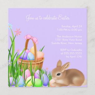 Easter Egg Garden Easter Dinner Party Invitation